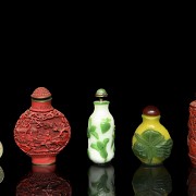 Four snuff bottles, China, 20th century - 3
