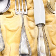 Lot of silver metal cutlery, 20th century - 2