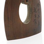 Sello de bambú con dragón, dinastía Qing
