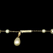 Collar de oro 18 K y perlas.