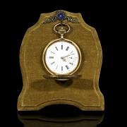 Pocket watch, with 18k gold case, J.J Nordmann