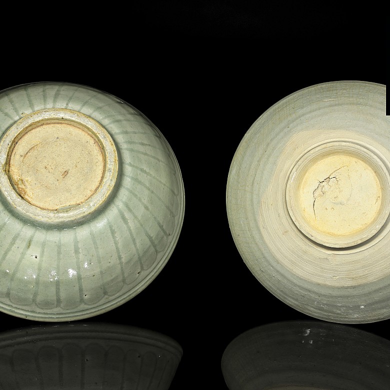 Dos cuencos de cerámica vidirada, dinastía Song - 4