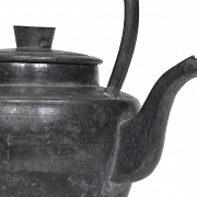 Chinese pewter teapot, 20th century - 4