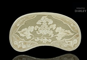 Chinese glazed ceramic cushion, Song style, 20th century