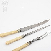 Cutlery with resin handle - 1