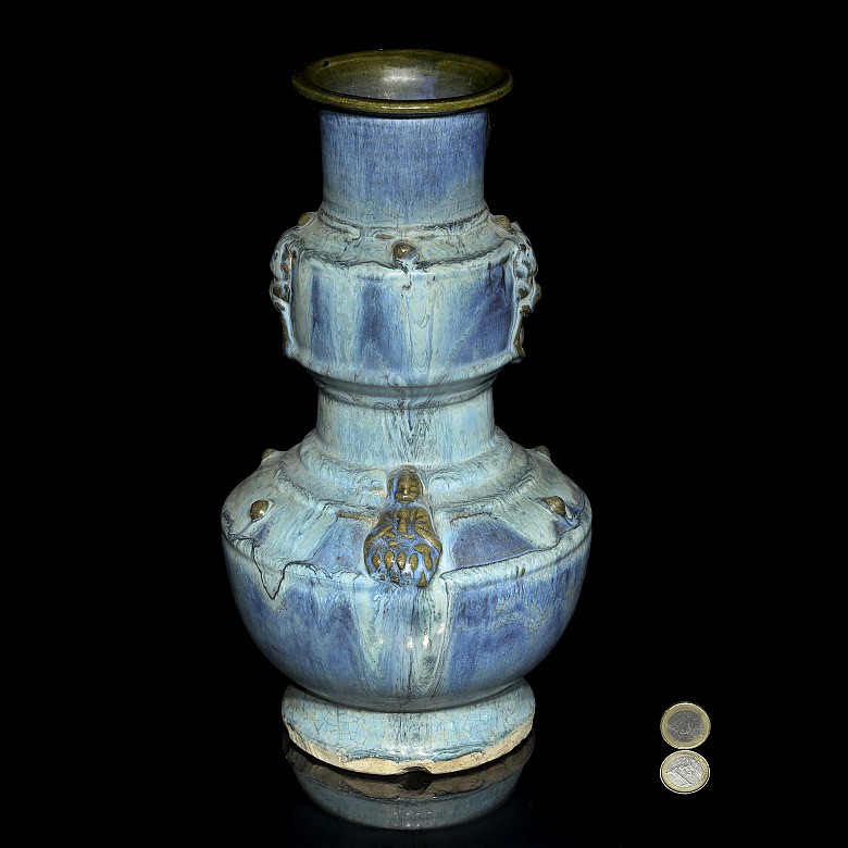 Glazed ceramic vase, 20th century