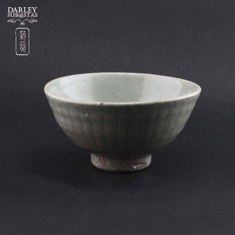 Green ceramic bowl - 1
