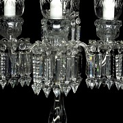 Pareja de candelabros de cristal, Checoslovaquia, S.XX