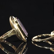 Dos anillos de oro 14 k y 9k