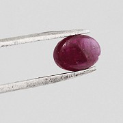 Lot composed of 7 rubies, in carved cap, total weight of 5.20cts. - 7