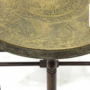 Metal tray with base, 20th century - 2