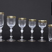 Bohemian crystal glassware 