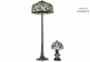 Two decorative lamps, Tiffany style