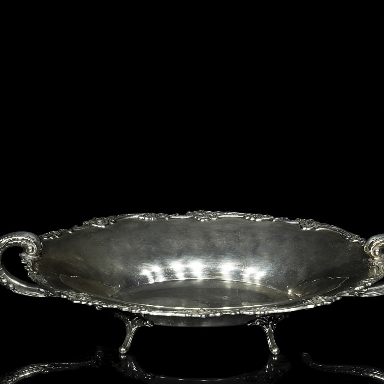Spanish silver punched centrepiece, 20th century