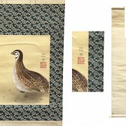 Lot of two paintings, Japan, 20th century