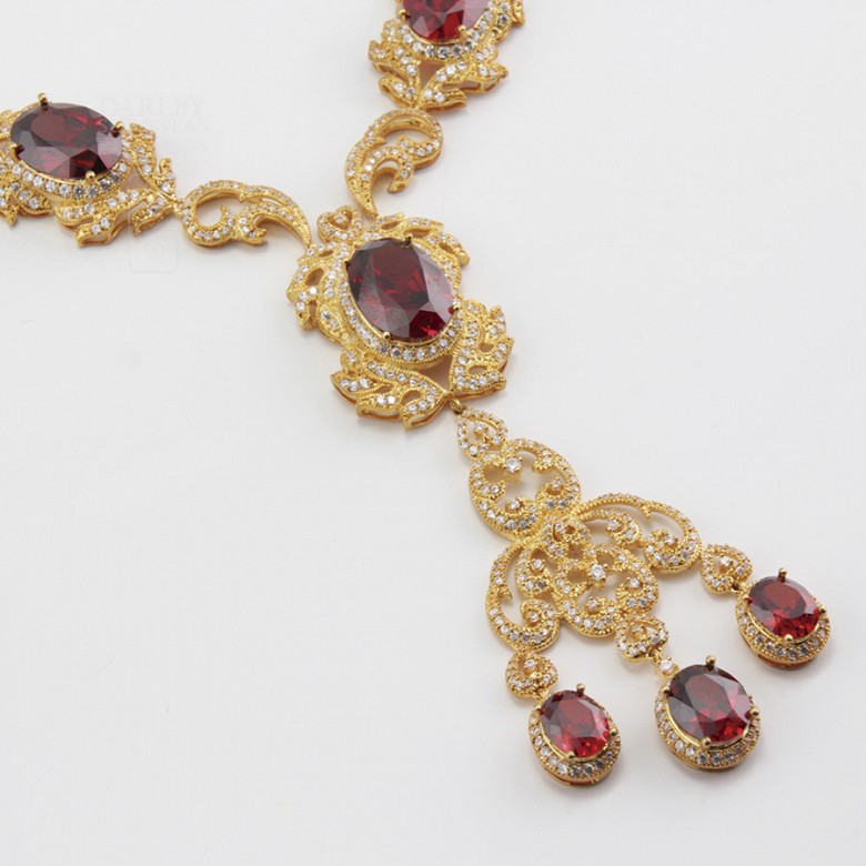 Faller dressing Ruby red and gold - 3