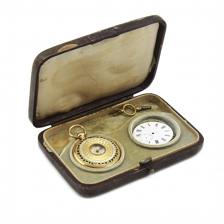 Reloj de bolsillo en oro de 18k