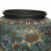 Enamelled bronze cloisonné vase, 20th century - 8