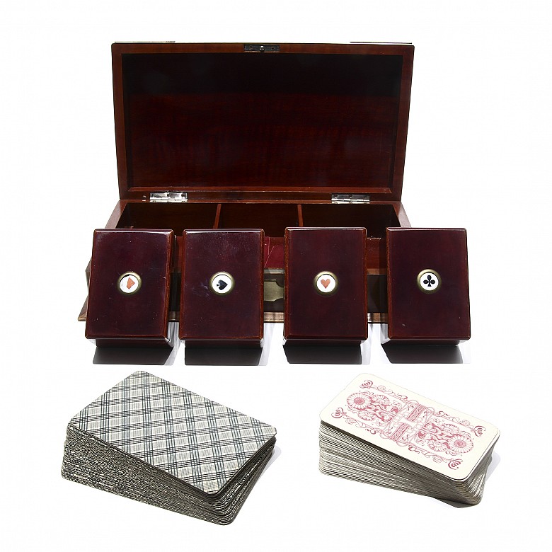 Card game with box. (First half of the 20th century) - 2