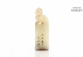 Chinese jade seal, 19th century