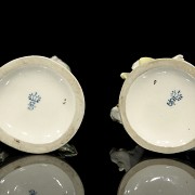Pareja de porcelana alemana, Sitzendorf, S.XIX - 8