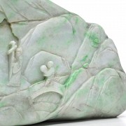 Carved jadeite mountain, 20th century - 1