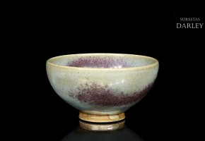 Glazed ceramic cup, Junyao style.