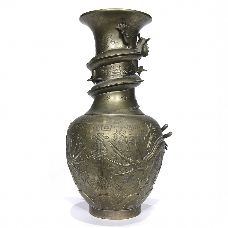 Chinese metal vase, 20th century - 1