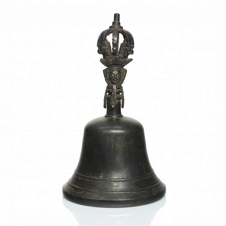 Campana tibetana de bronce, S.XIX - XX