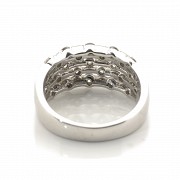 Ring in 18k white gold and diamonds - 3
