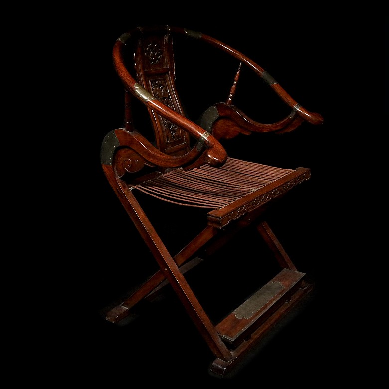 Chinese folding chairs in Ming style, 20th century - 5
