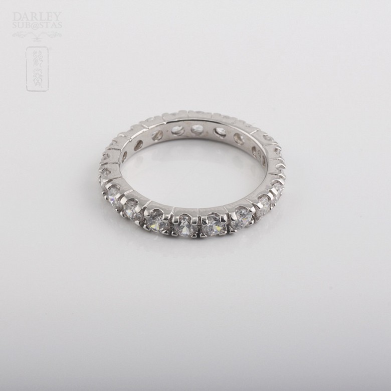 925银配圆晶石戒指 - 2