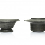 Dos cuencos de bronce, Indonesia. S.XIX