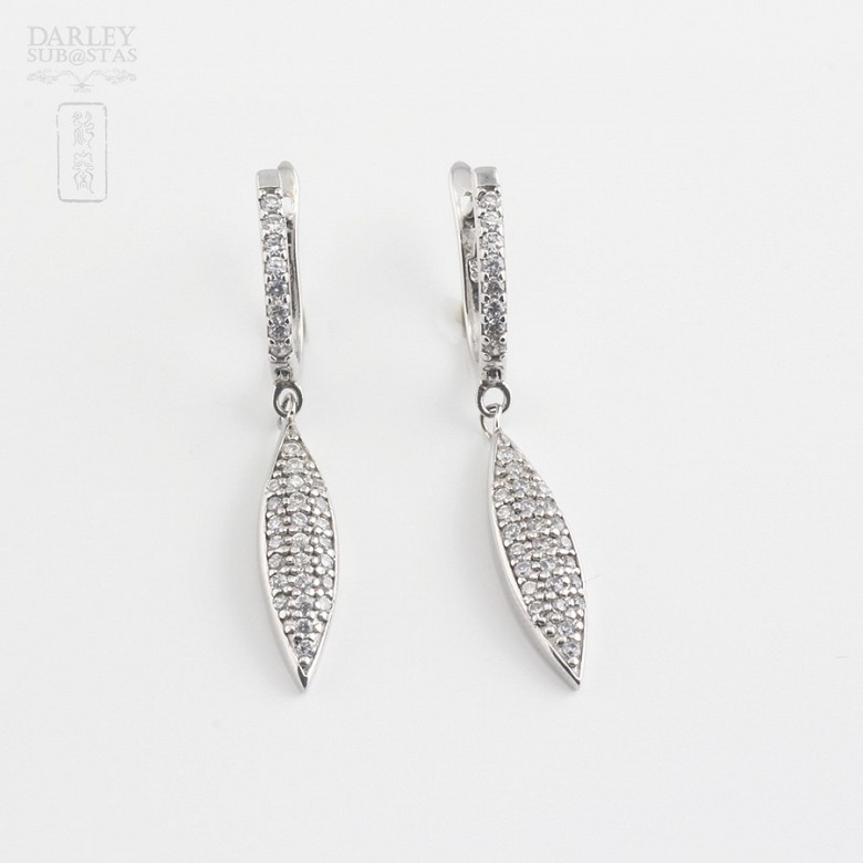 earrings with zirconia  925 sterling silver