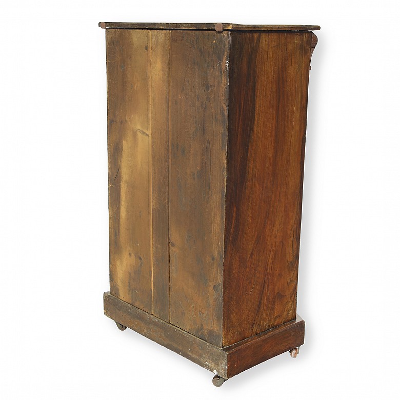Victorian mahogany music cabinet, 19th century
