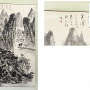 Lot of two paintings, China, 20th century