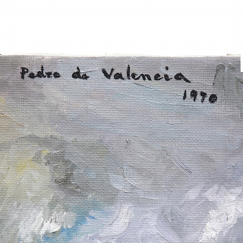 Pedro de Valencia (1902-1971) “Casas en la playa”