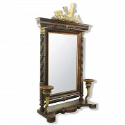 Gran espejo imperio con decoración de marquetería, S.XIX