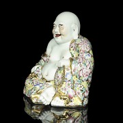 Polychrome porcelain Buddha, 20th century