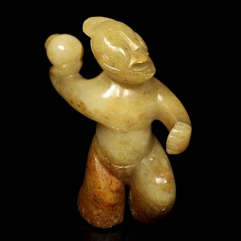Jade human figure, Han dynasty