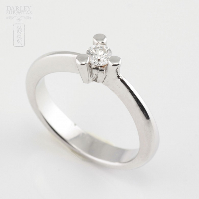 0.16cts Solitaire Diamond 18k White Gold