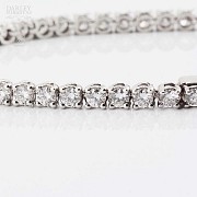 Bracelet in 18k white gold and diamonds 6.00cts