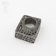 Original ring in silver and black rhodium law - 2