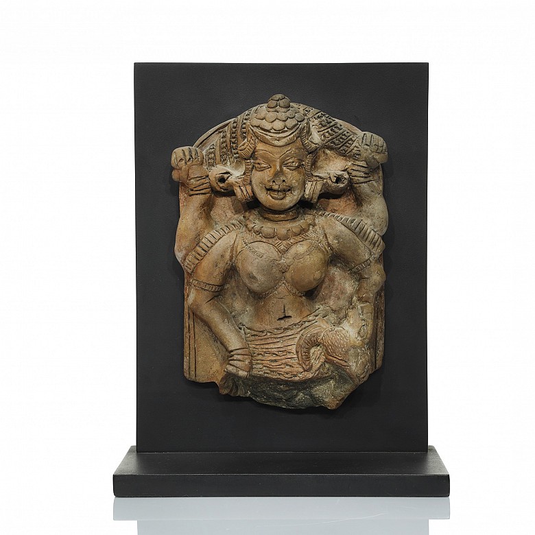 Relief of Hindu deity, 20th century