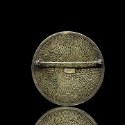 Broche de plata con dama, S.XIX - XX