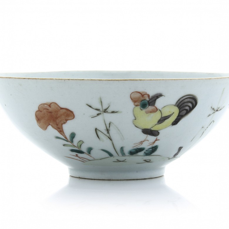 Porcelain enameled bowl, 20th century