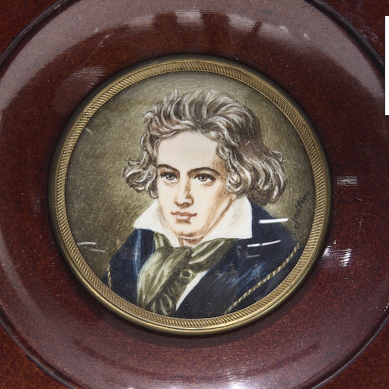 Miniature of Ludwig van Beethoven, early 20th century - 2