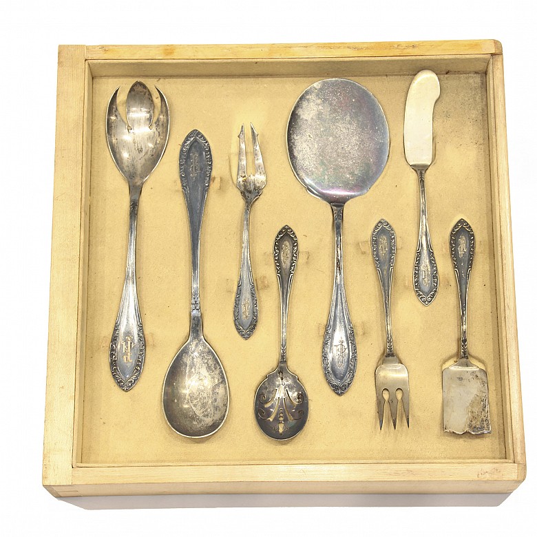 Silver cutlery 916, Spain, Sugranes, meds.s.XX