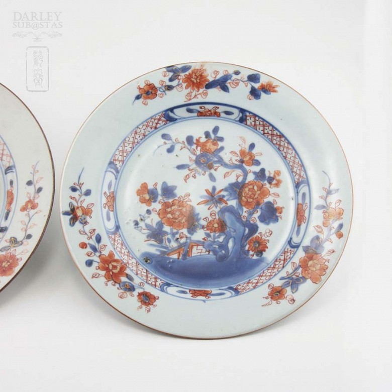 Pareja de platos Chinos siglo XVIII - 2