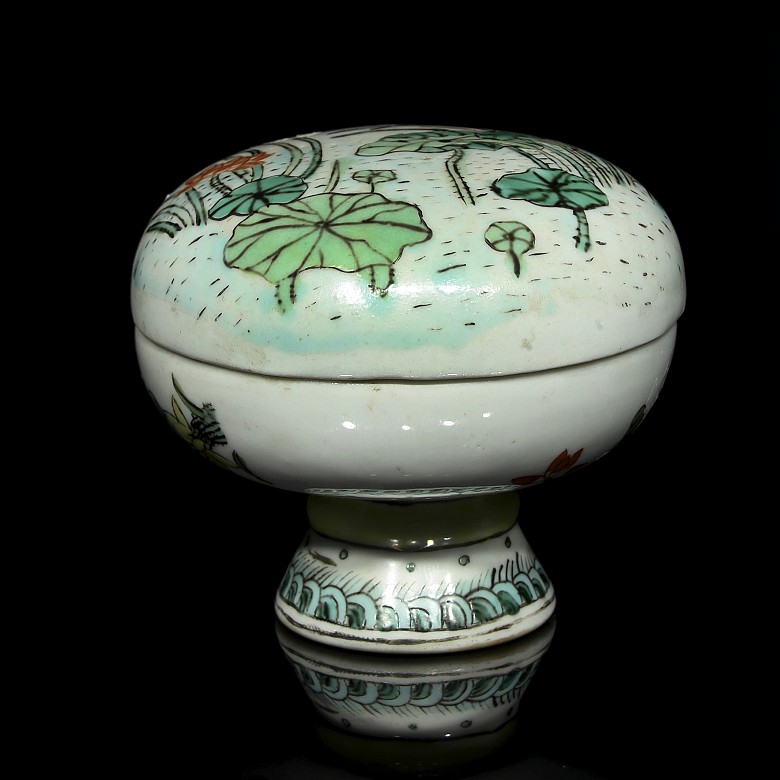Cajas de porcelana esmaltada, China, S.XX - 3